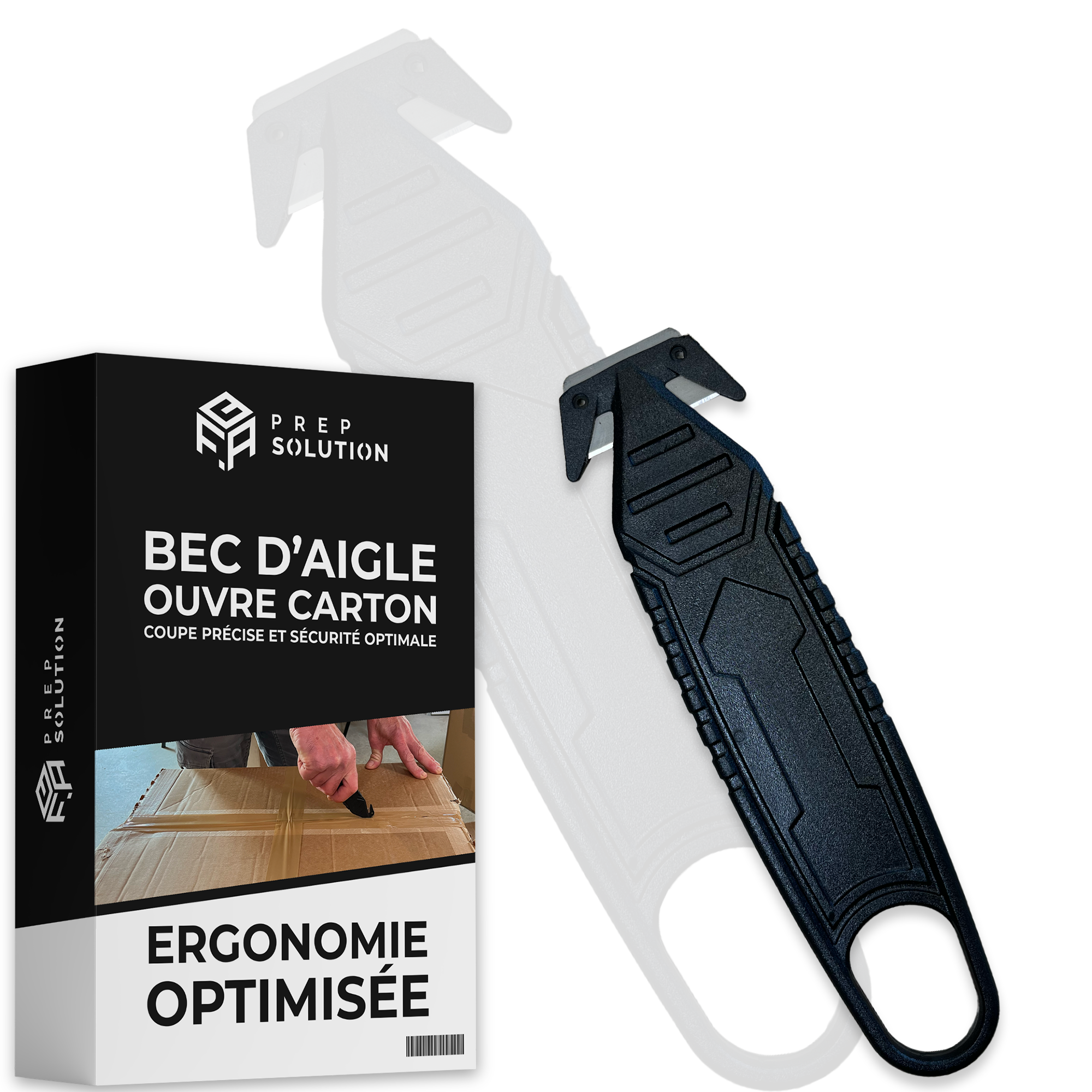Bec d'aigle pour ouvrir les cartons