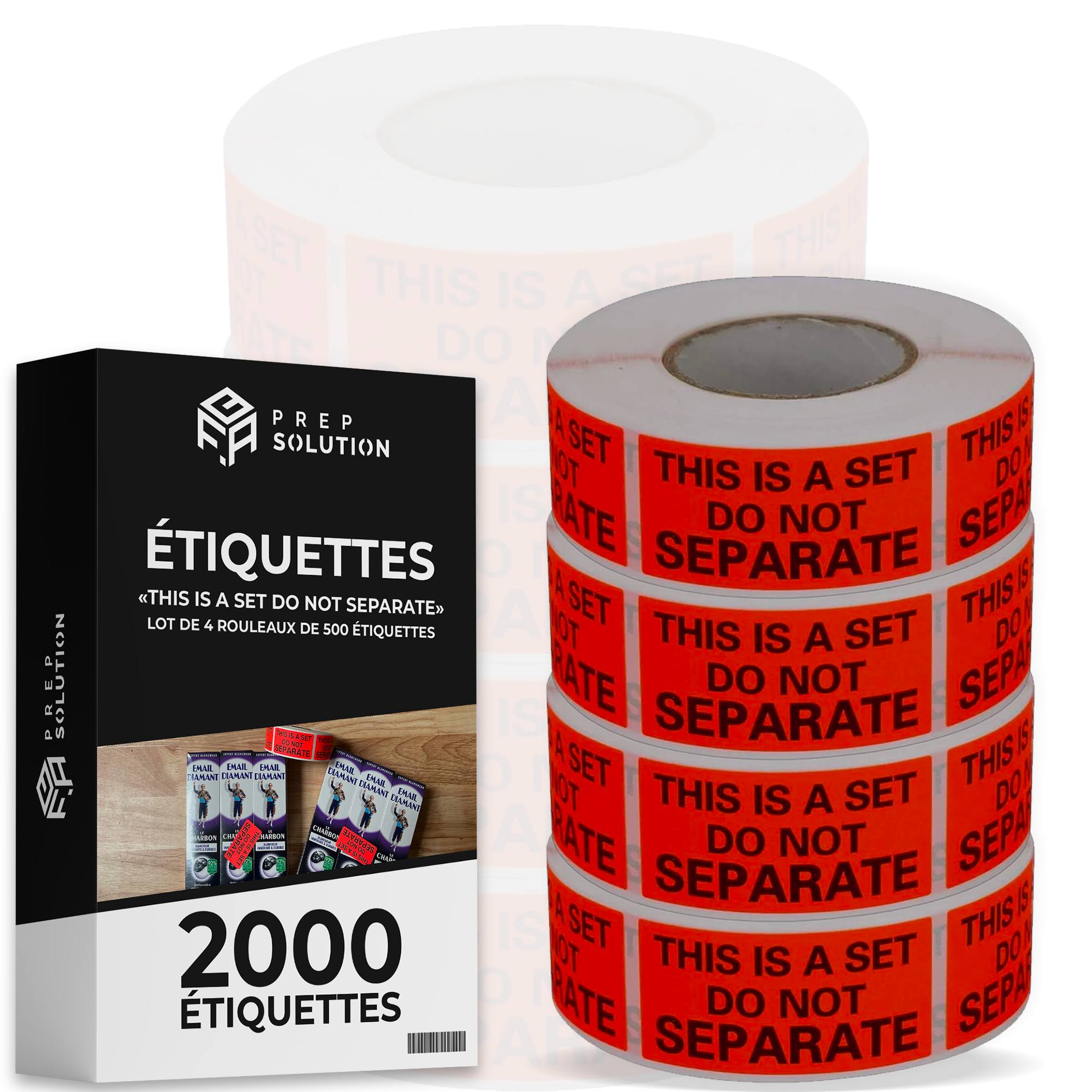 Etiquettes " THIS IS A SET DO NOT SEPARATE "