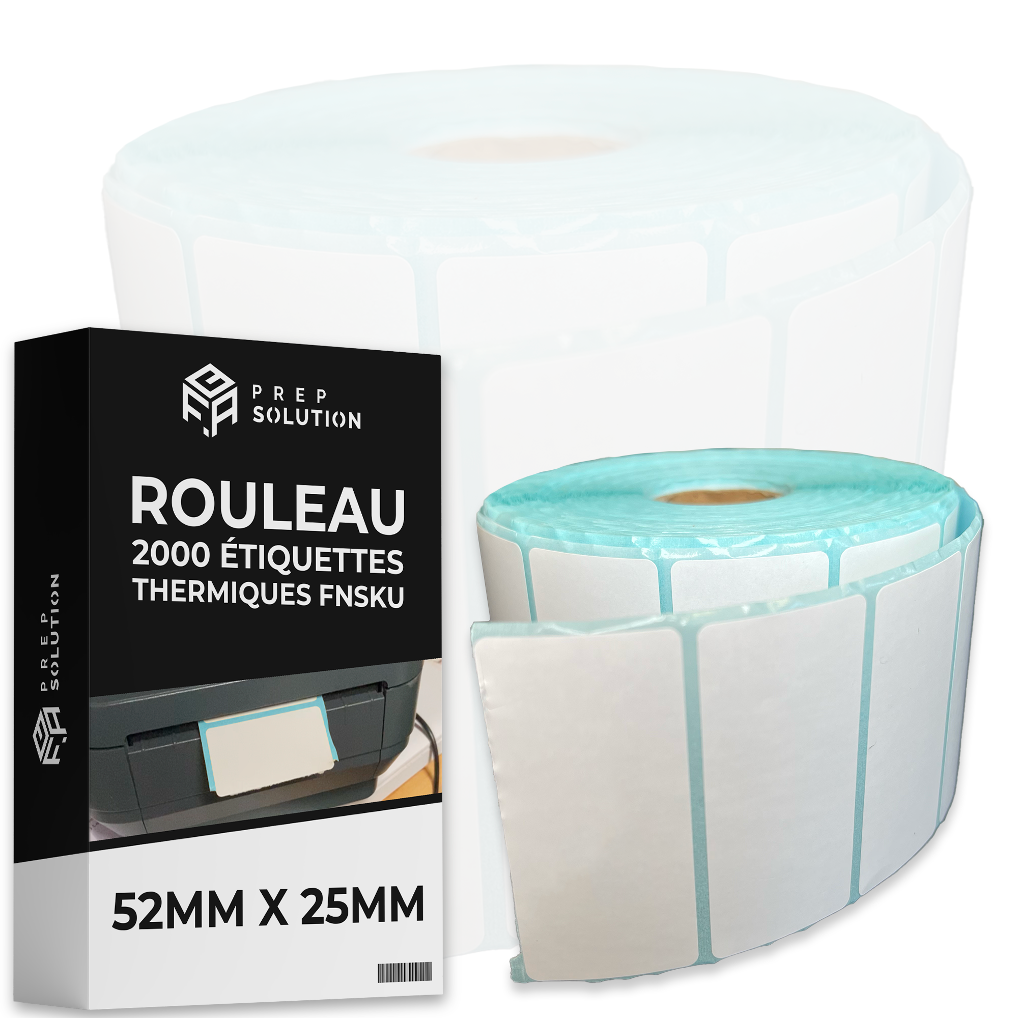 Rouleau 2000 étiquettes thermique FNSKU 52mm x 25mm