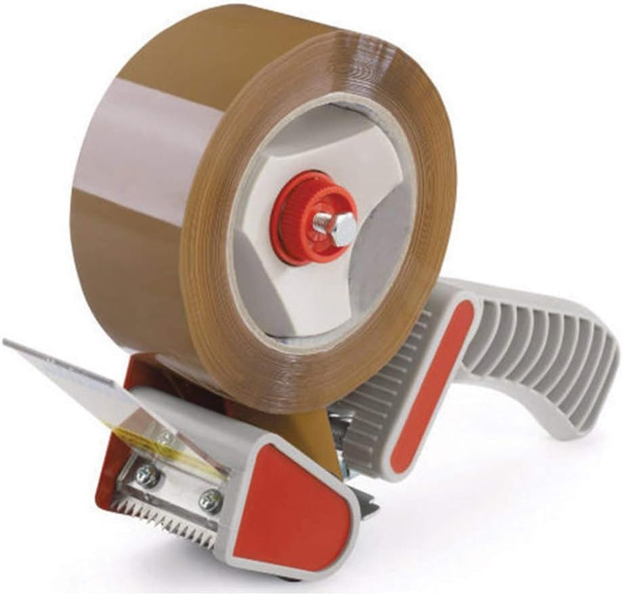 Dévidoir pour ruban adhésif emballage 50 mm avec lame de sécurité poignée ergonomique