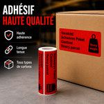 Étiquettes Poids Lourd, 105mm x 37mm, 210 Étiquettes